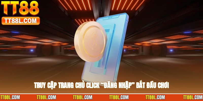 Truy cập trang chủ, click “Đăng nhập” bắt đầu chơi